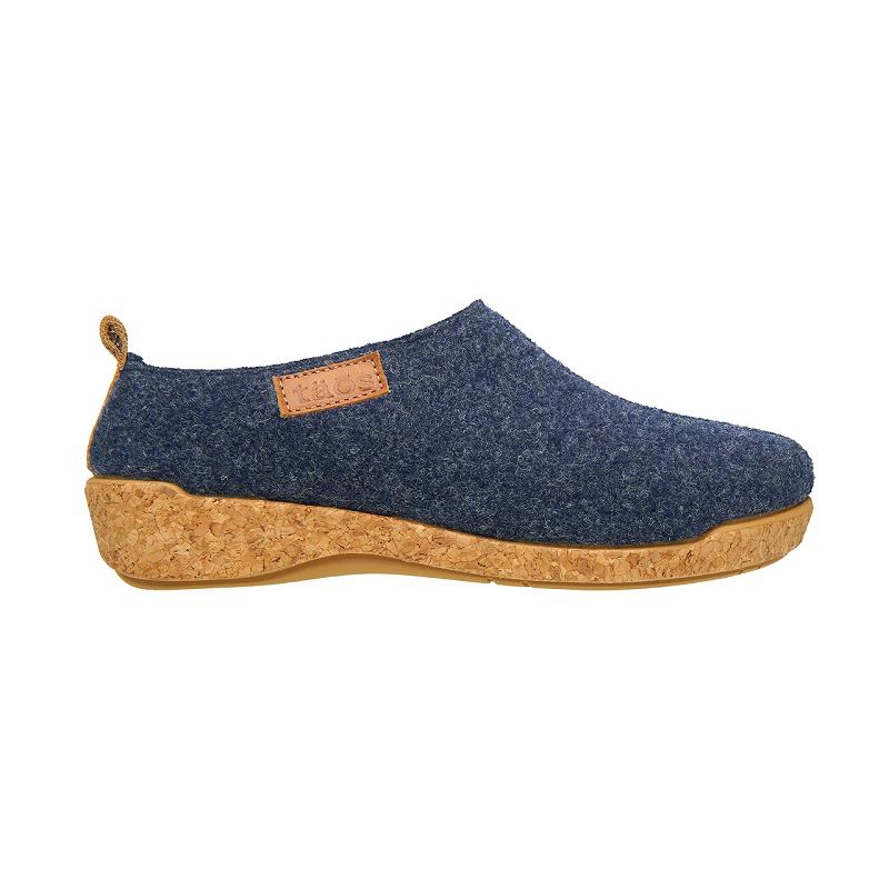 Birkenstock Wonderwool Clog Træsko Dame Mørkeblå | DK 302VRW